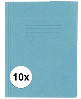 Kangaro 10 stuks opbergmappen folio formaat blauw