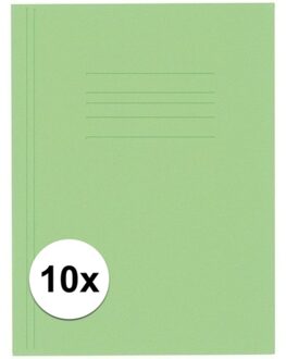 Kangaro 10 stuks opbergmappen folio formaat groen