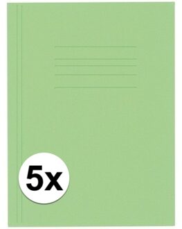 Kangaro 5 stuks opbergmappen folio formaat groen