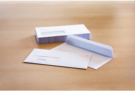 Kangaro Bankenveloppen 110x220 venster links wit