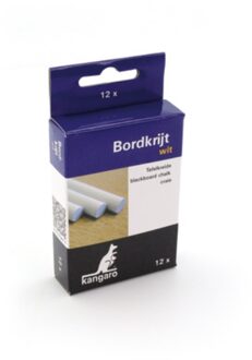 Kangaro bordkrijt wit pakje a 12 stuks