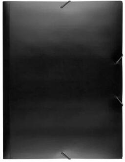 Kangaro Elastomap A4 kunststof zwart