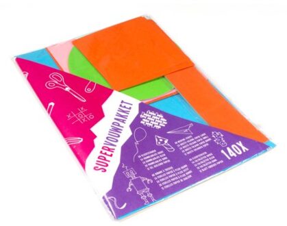 Kangaro Knutselpapierpakket Junior Karton/papier 140-delig Multikleur