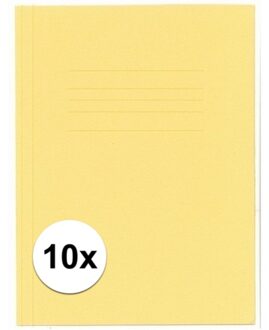 Kangaro Opbergmappen folio formaat geel 10 stuks