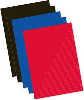 Kangaro Pakket van 10x stuks schoolschriften A4 ruitjes/wiskunde en lijntjes gekleurd