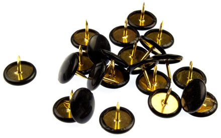 Kangaro Punaises plat - set 300x - zwart - voor prikbord