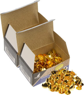 Kangaro Punaises plat - set 600x - goud - voor prikbord