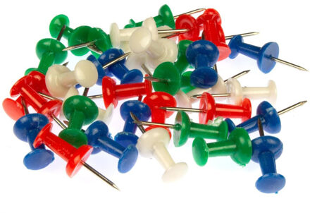 Kangaro Push-pins gekleurd 40 stuks multi