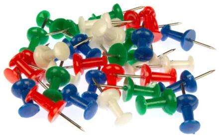 Kangaro Push-pins gekleurd 40 stuks multi