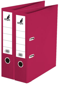 Kangaro Ringband map/ordners A4 - 2x - rood - 31 x 28 x 7 cm - Documenten opbergen - Kantoorartikelen Bordeaux rood
