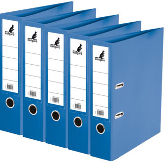Kangaro Ringband map/ordners A4 - 5x - blauw - 31 x 28 x 7 cm - Documenten opbergen - Kantoorartikelen