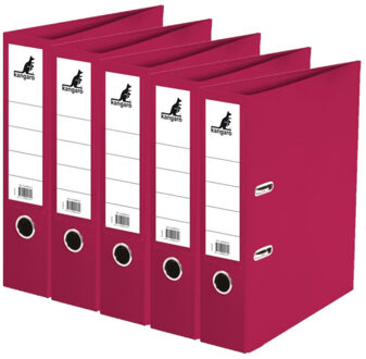 Kangaro Ringband map/ordners A4 - 5x - rood - 31 x 28 x 7 cm - Documenten opbergen - Kantoorartikelen