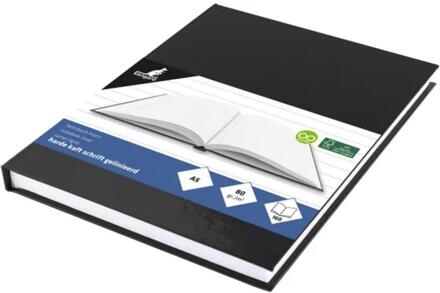 Kangaro Schrift A5 hardcover zwart lijn