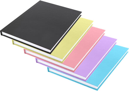 Kangaro Schriften - 5x - A5 formaat - gekleurd - harde kaft - gelinieerd - schoolschriften