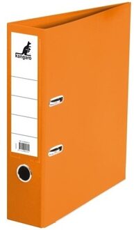 Kangaro Set van 10x stuks ringband map/ordners oranje 75 mm 2 gaats A4 - Documenten/papieren opbergen/bewaren - Kantoorartikelen
