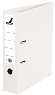 Kangaro Set van 8x stuks ringband map/ordners wit 75 mm 2 gaats A4 - Documenten/papieren opbergen/bewaren - Kantoorartikelen