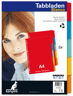 Kangaro Tabbladen A4 23 rings karton multi