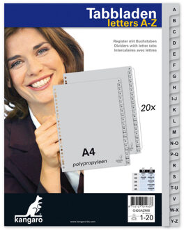 Kangaro Tabbladen Kangaro 23-gaats G420AZM-B 20-delig alfabet breed