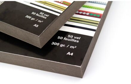 Kangaro tekenblok - a5 300 gram, 50 vel zwart