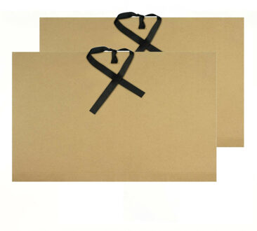 Kangaro tekeningenmap opbergmap - 2x - A3 - 500 grams - karton - met klemmen