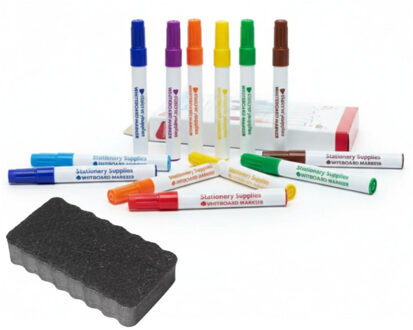 Kangaro Whiteboard accessoires - whiteboard stiften - whiteboard wisser - whiteboardmarkers