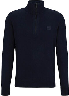 Kanobix Half Zip Trui Navy Donkerblauw