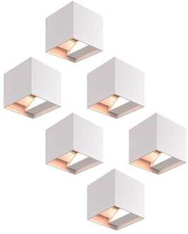 Kansas LED Wandlamp dubbelzijdig IP54 Binnen en buiten Wit