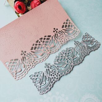 Kant Metalen Stencil Metalen Stansmessen Voor Diy Frame Album Papier Card Scrapbooking Card Craft Embossing Sterft