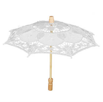 Kant Paraplu Wedding Bridal Parasol Paraplu Voor Fotografie Props Bruiloft Levert Roze