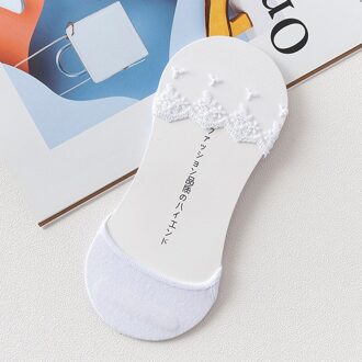 Kant sokken transparante siliconen onzichtbare bas no show korte zomer luxe vrouw katoen modis casual jurk cool 4 paar