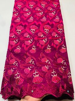 Kant Stof Laatste Met Voorraad Borduren Afrikaanse Katoen Stoffen Voile Kant Populaire Dubai Stijl Voor Party Dress YLL3776 AS PIC3