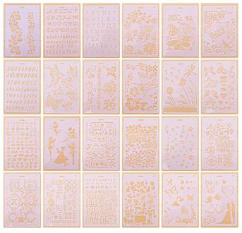 Kant Thema Hollow Heerser Stencils Voor Diy Scrapbooking Plastic Tekening Gereedschappen Fotoalbum Journal Schilderen Template R20
