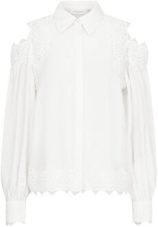 Kanten blouse met cut-outs Molly  naturel - XL,L,M,S,