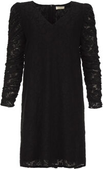 Kanten jurk Faiza  zwart - 34,36,38,40,