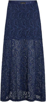 Kanten maxi-rok Summer  blauw