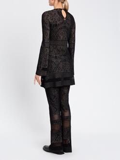 Kanten Mini-jurk Zwart