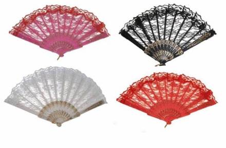 Kanten Waaier diverse kleuren