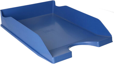 Kantoor Brievenbakjes - A4 formaat - kunststof - Blauw - Stapelbaar - Documenten bakjes