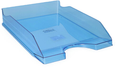 Kantoor Brievenbakjes - A4 formaat - kunststof - Blauw - Stapelbaar - Documenten bakjes