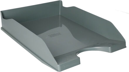 Kantoor Brievenbakjes - A4 formaat - kunststof - Grijs - Stapelbaar - Documenten bakjes