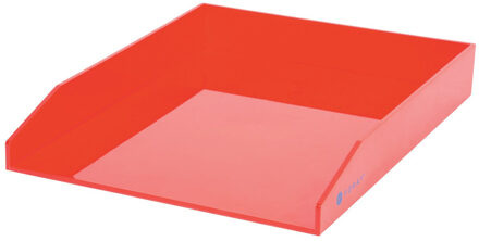 Kantoor Brievenbakjes - A4 formaat - kunststof - Rood - Stapelbaar - Documenten bakjes