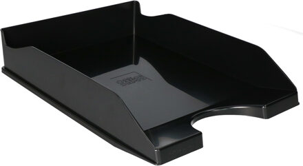 Kantoor Brievenbakjes - A4 formaat - kunststof - Zwart - Stapelbaar - Documenten bakjes