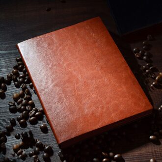 Kantoor Business Notebook Journal Boek Bruin/Zwart A5/B5/A7 Voor Kids A7-bruin