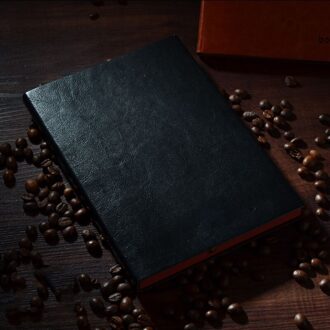 Kantoor Business Notebook Journal Boek Bruin/Zwart A5/B5/A7 Voor Kids A7-zwart