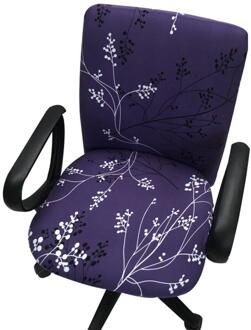 Kantoor Computer Roterende Stoel Cover Gedrukt Elastische Covers Stretch Seat Case Afneembare Wasbare Internet Cafe Stoelen Silpcover