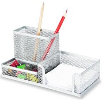 Kantoor En Studie Opslag Bureau Accessoires Briefpapier Organisator Bureau Organizer Voor Office Supply grijs