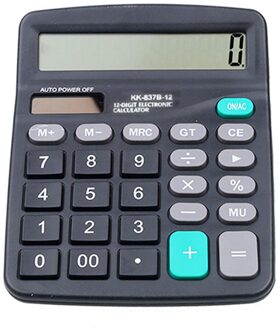 Kantoor Financiën Rekenmachine Berekenen Commerciële Tool Batterij Aangedreven 12 Digit Elektronische Calculatory Rekenmachine 147*118Mm