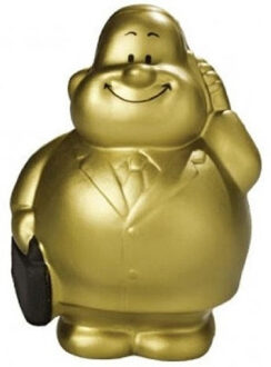 Kantoor gadget zakenman stressbal goud