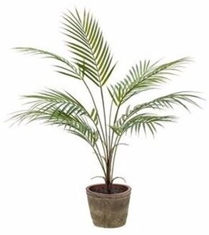 Kantoor kunstplant palmboom 70 cm groen in pot