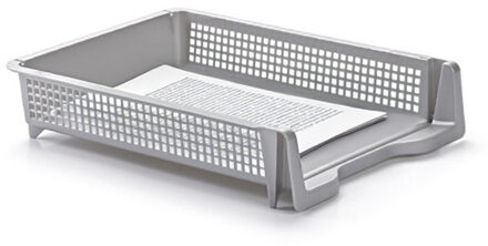 Kantoor postbakjes - A4 formaat - Zilvergrijs - Stapelbaar brievenbakjes - Kantoorartikelen